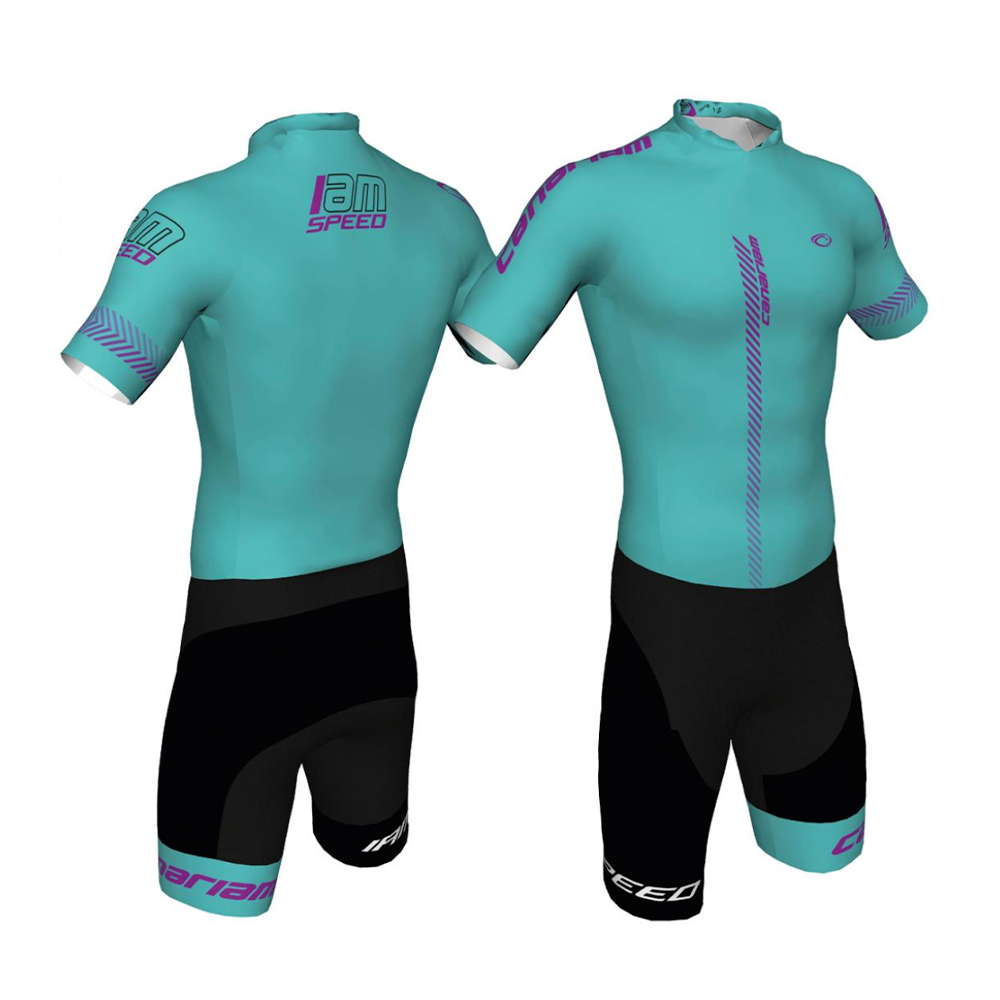 Canariam Body Manga Corta Blue Clasic