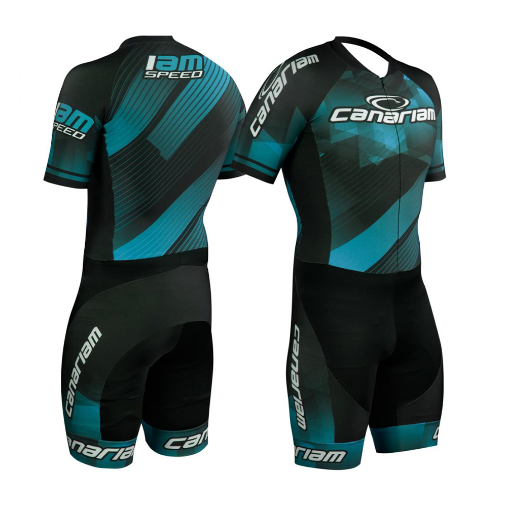 Body Canariam Geometric Azul Classic