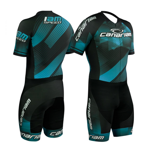 Body Canariam Geometric Azul Classic