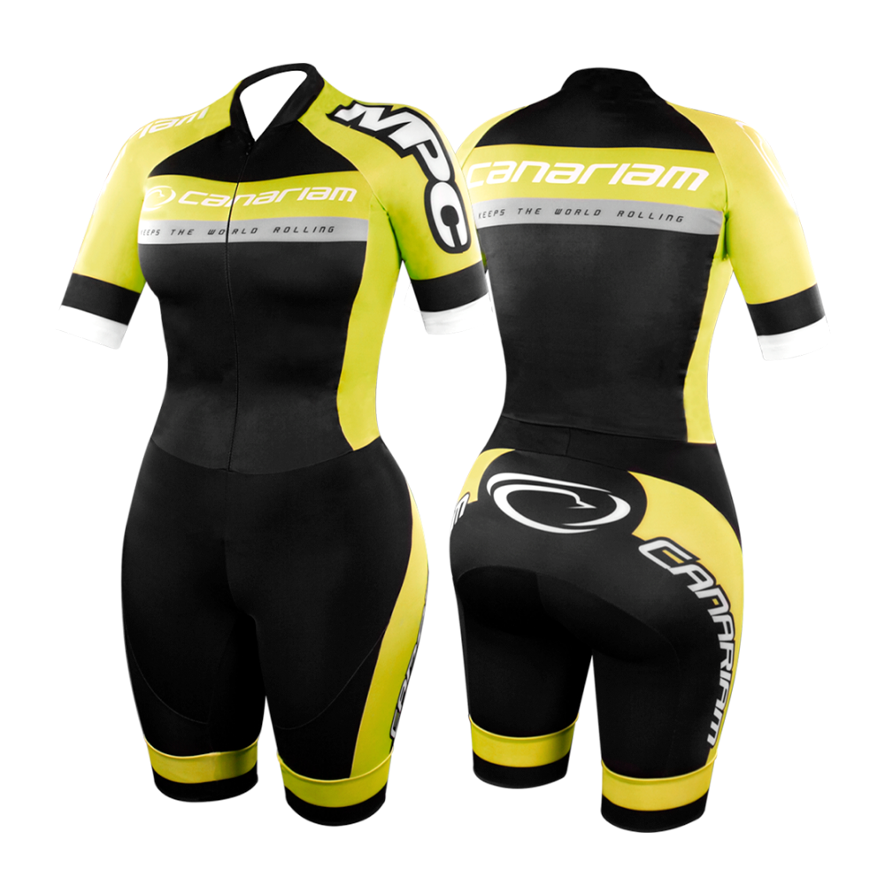 Body CanariamManga Corta Luxury Amarillo Classic