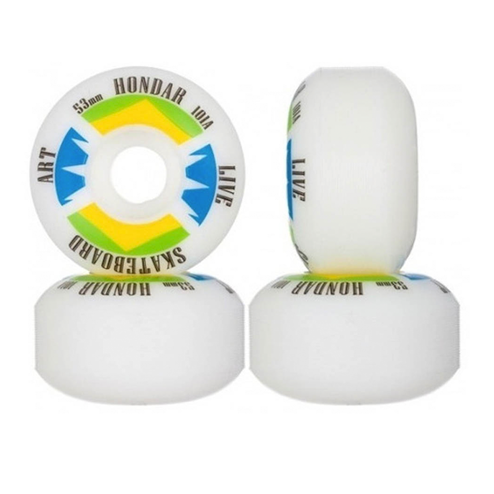 Hondar Rueda para Skate Blanco 53mm 101a
