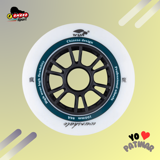 Wur -  Rueda poliuretano 100mm 86a 8un