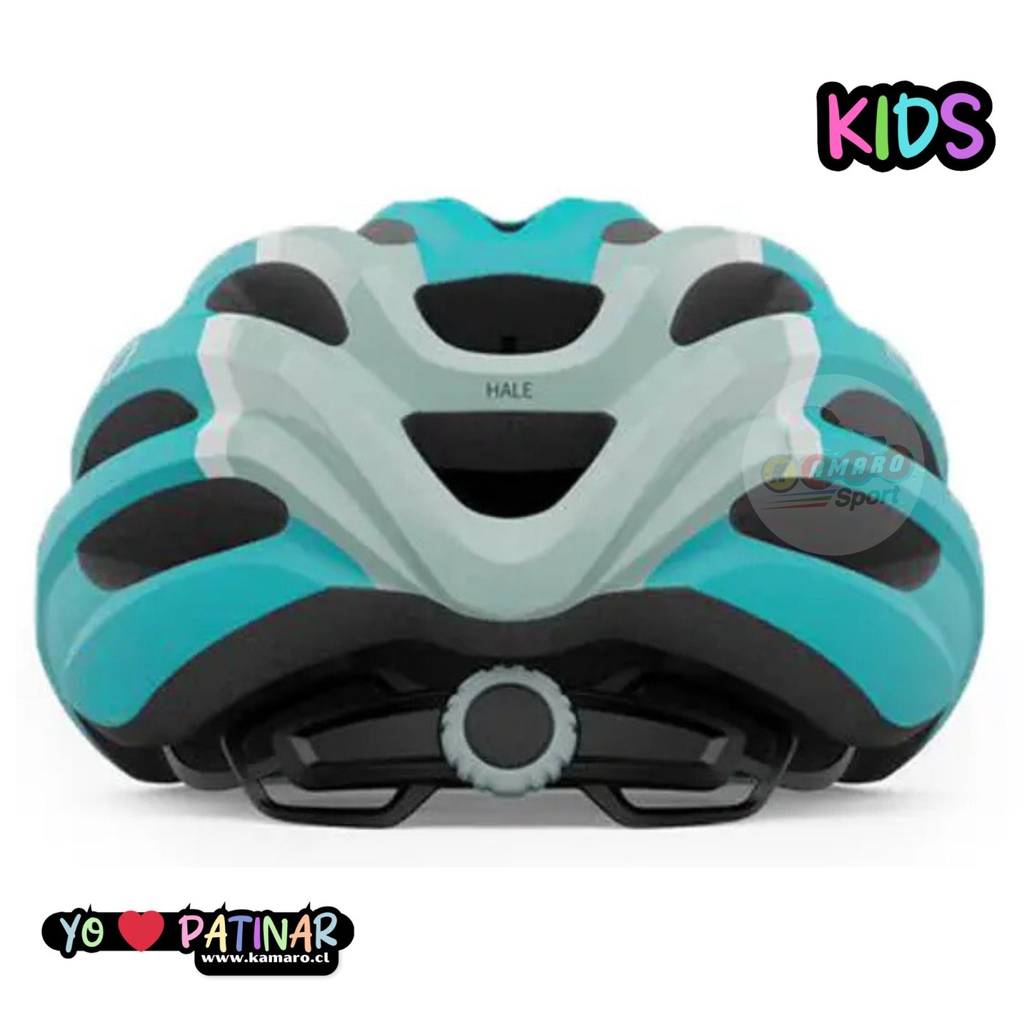 CASCO GIRO HALE NIÑOS MAT UY 18 EU CELESTE