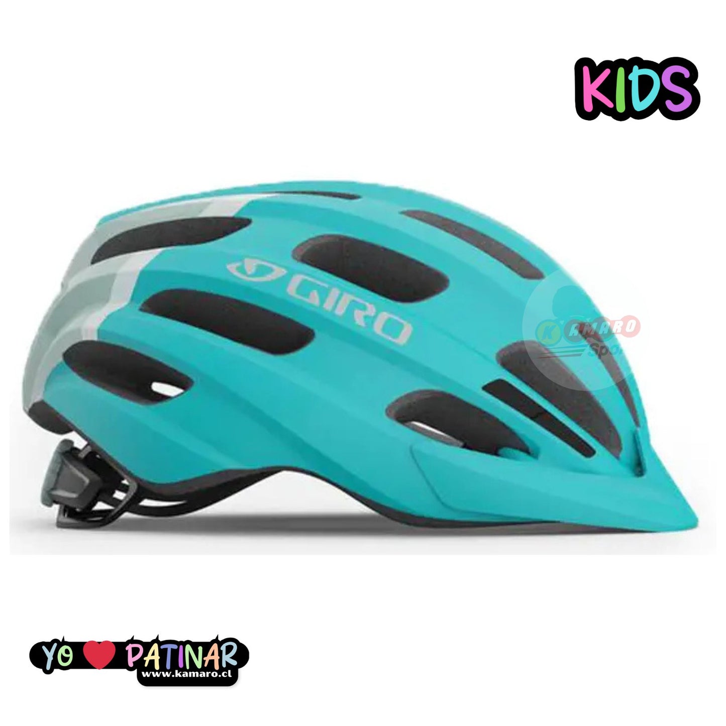CASCO GIRO HALE NIÑOS MAT UY 18 EU CELESTE