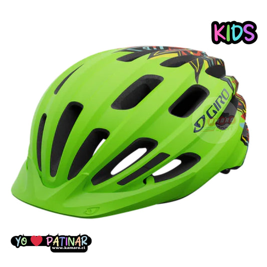 CASCO GIRO HALE NIÑOS MAT UY 18 EU LIME AMARILLO