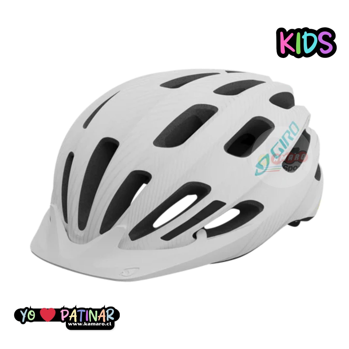 CASCO GIRO VASONA MAT WHITE UW 18 E