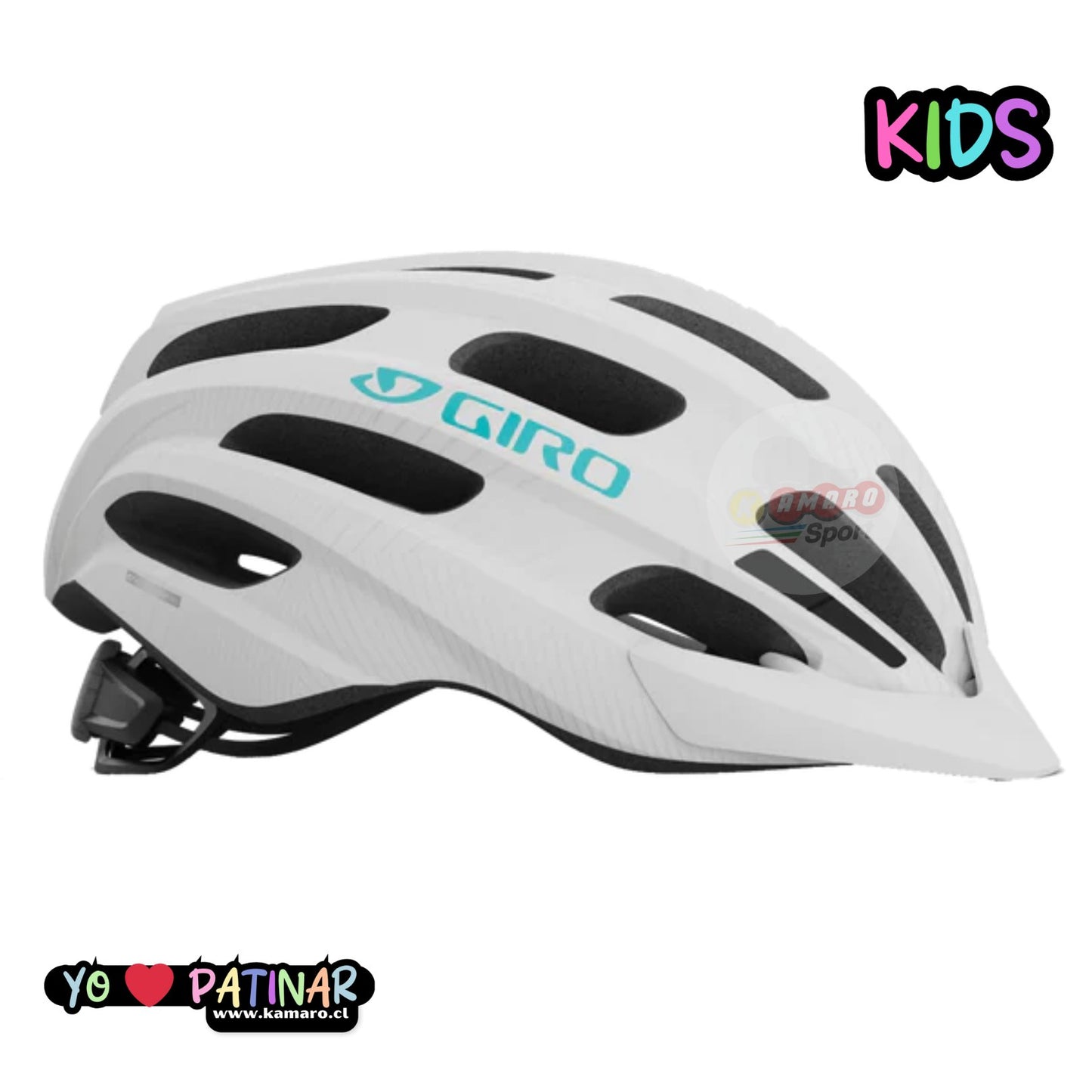 CASCO GIRO VASONA MAT WHITE UW 18 E