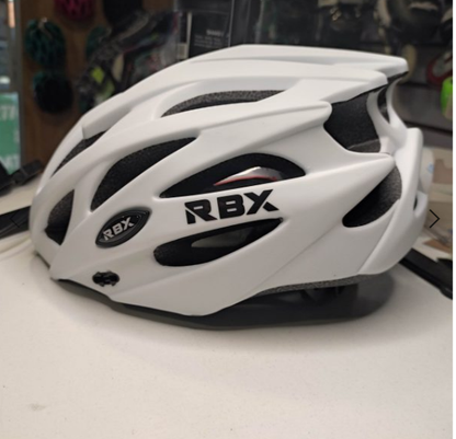 Rbx Casco Blanco Con luz Trasera