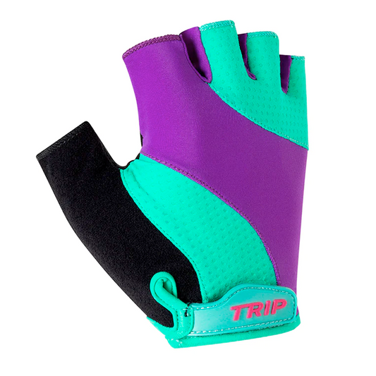 Trip Guantes Dedo Corto Turqueza Morado
